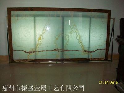 天然透光石與鋁塑復合板在屏風加工中的藝術融合